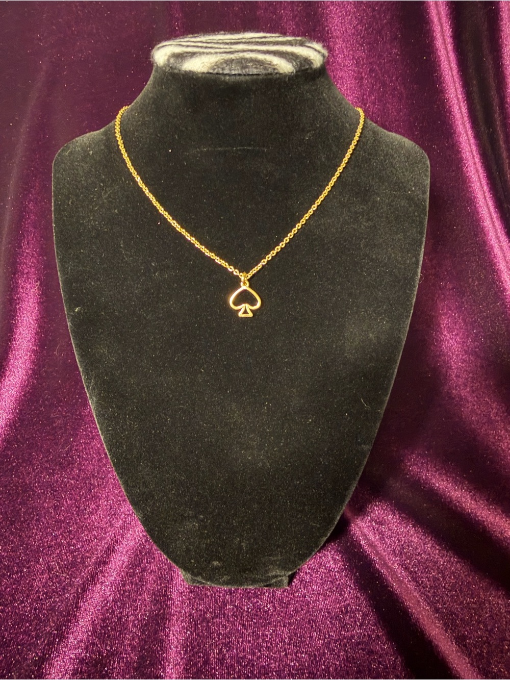 NWOT Kate Spade ♠️ Symbol Necklace 15”-18” Gold Tone